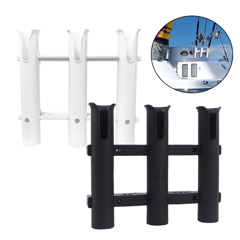 

Держатель удочки из алюминиевого сплава, 3-х канальный настенный держатель для морской лодки, яхты, кемпера, RV, 3 трубки