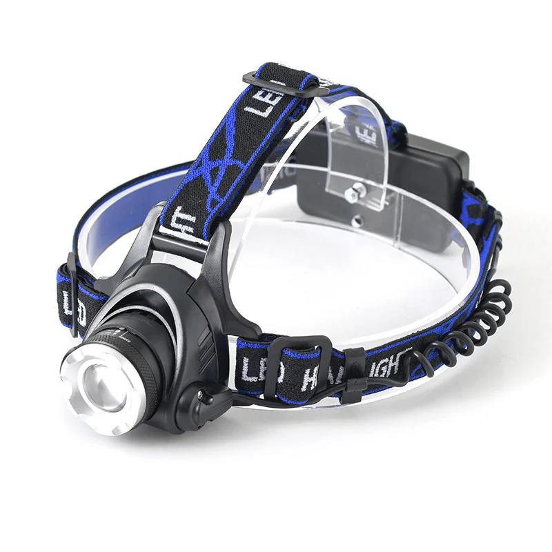 2022 New High Power Zoomable Waterproof Camp USB Rechargeable Led Light Headlamp Flashlight Headlights Head Lamp