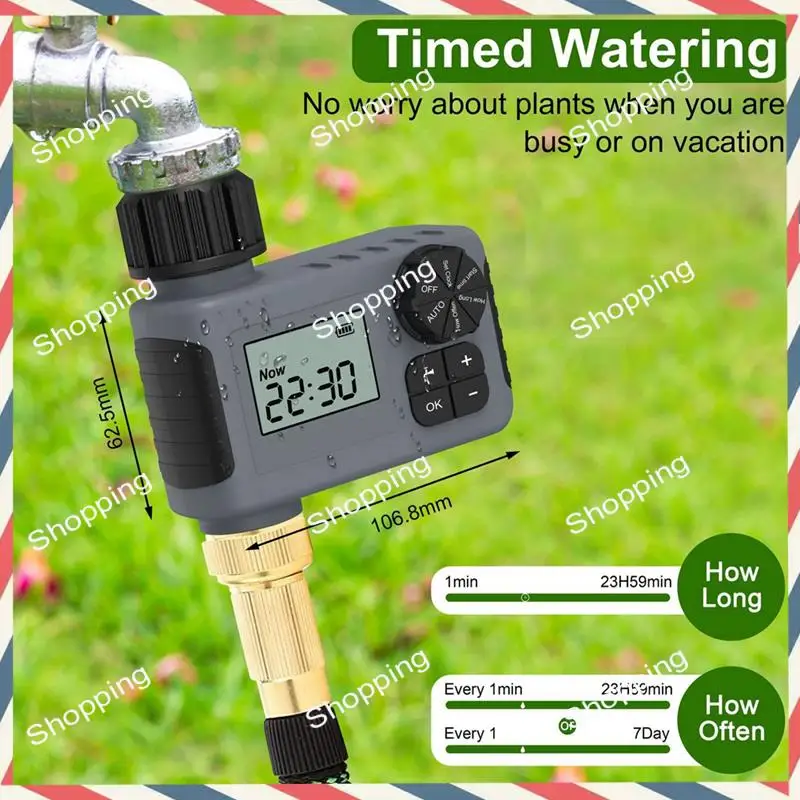 M20K Elektronische Tuin Water Timer Met LCD Scherm Enkele Uitgang Slang Irrigatie Controller Efficiënte Water Management Tool NH3/