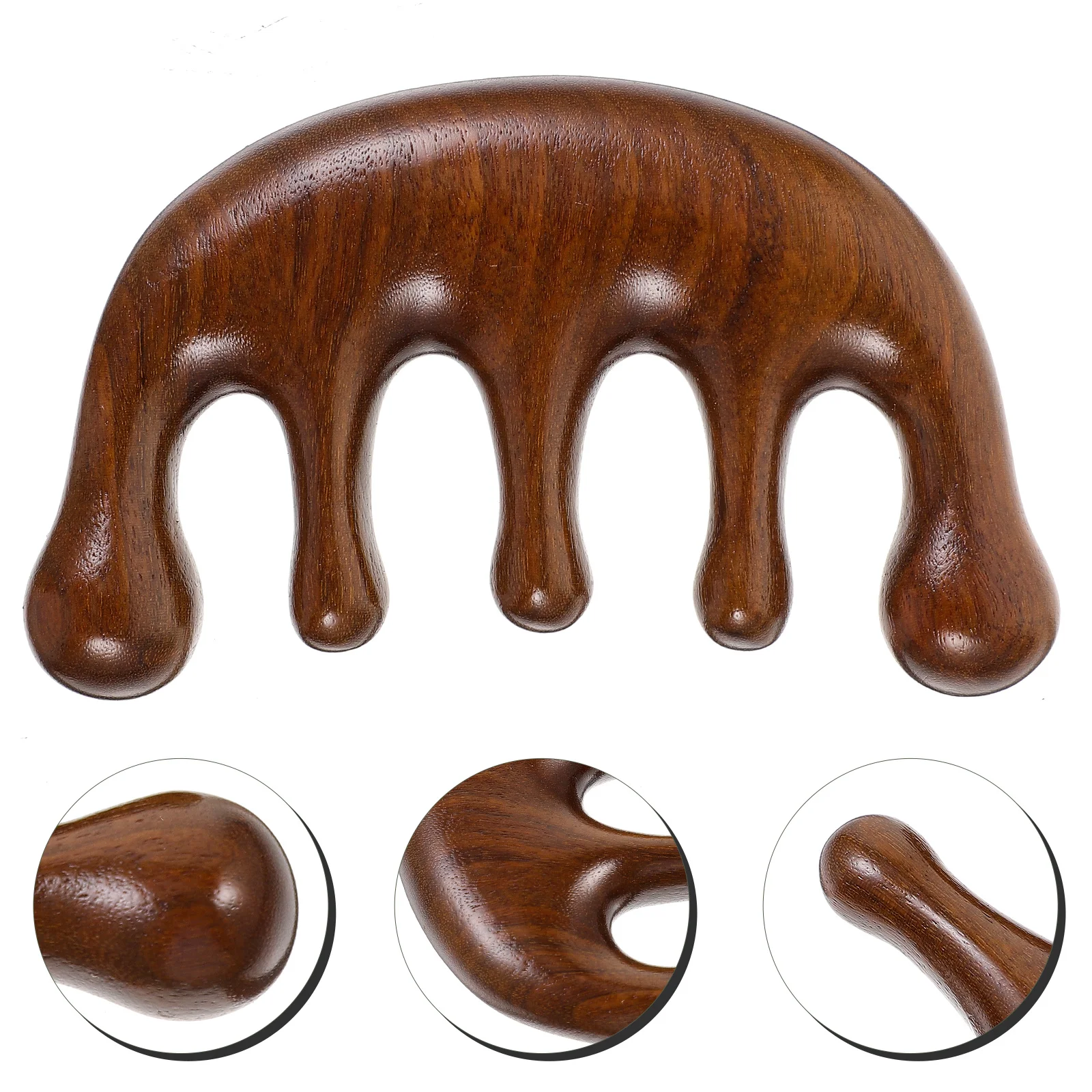 

Wooden Massager Comb High Quality Wood Craft Body Massager Tool Smooth Polished Surface Comfortable Scalp Massage Relaxation