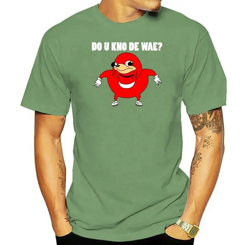 Mens T-Shirt Ugondon Knuckles Meme Do U Kno De woe