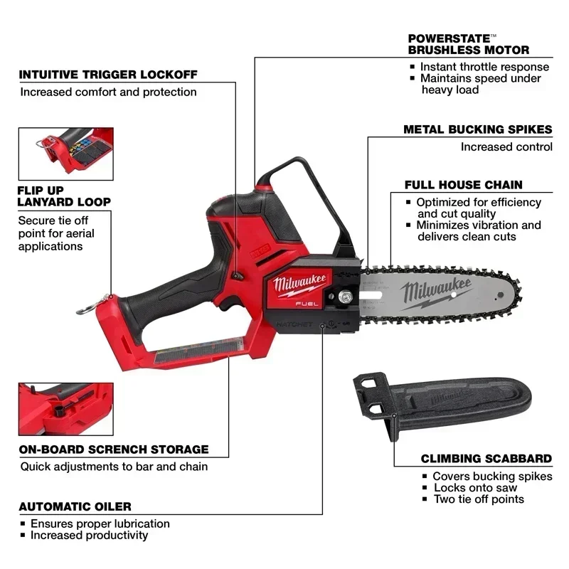 Milwaukee M18 FHS20/3004-20 Pruning Saw M18 FUEL™ HATCHET™ 8