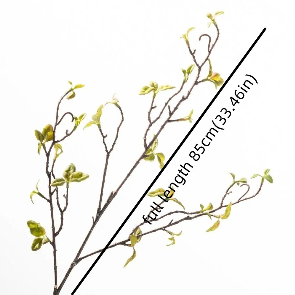Real Touch Artificial Willow Deadwood Curly Twig Plastic Simulation Tree Branch Vase Filler Green Plants Fake Dead Branches