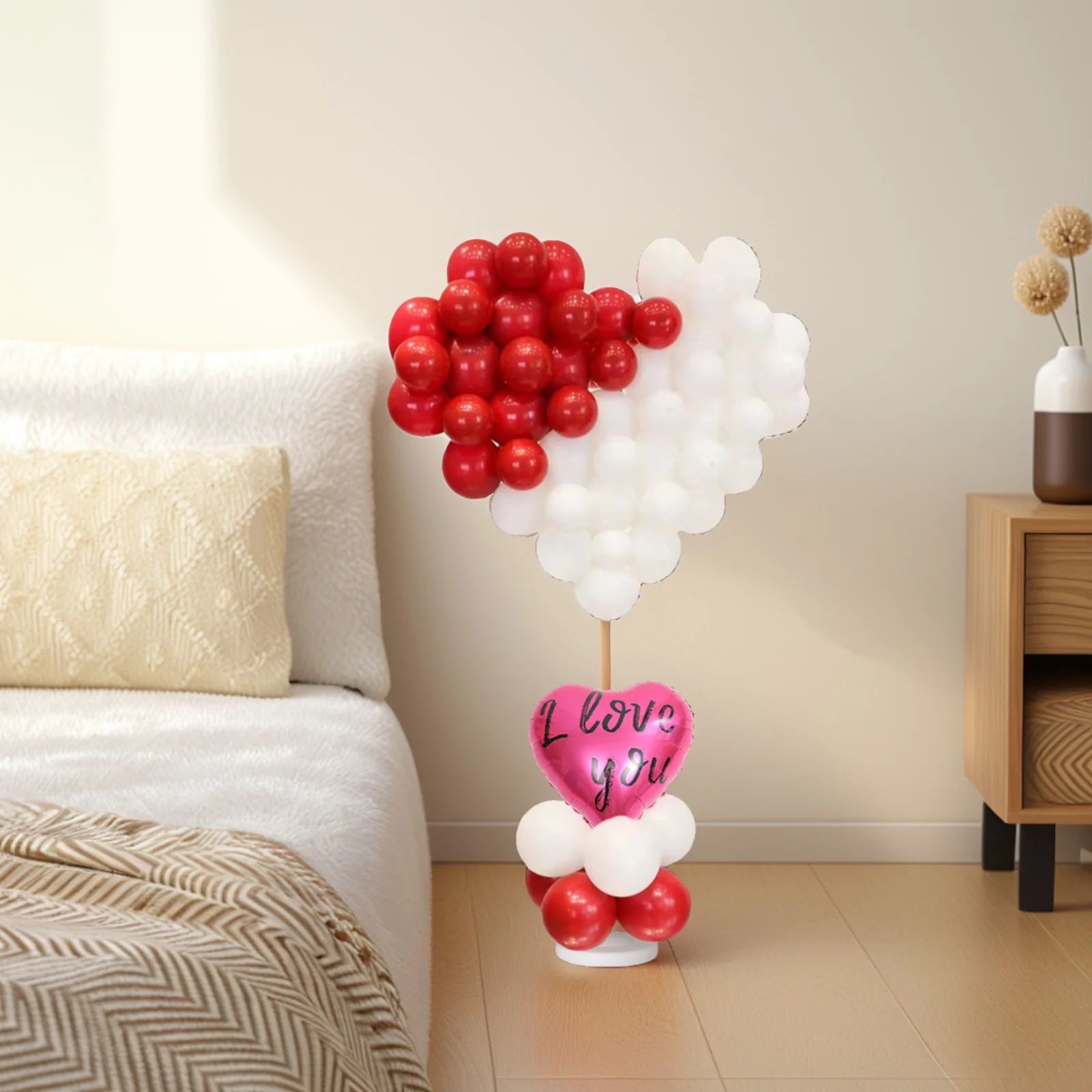 

1 set 1 Set 1.5M Heart Shaped Balloon Arch Stand Floor Display Frame For Wedding Birthday Party Decorations Balloon Holder Kit