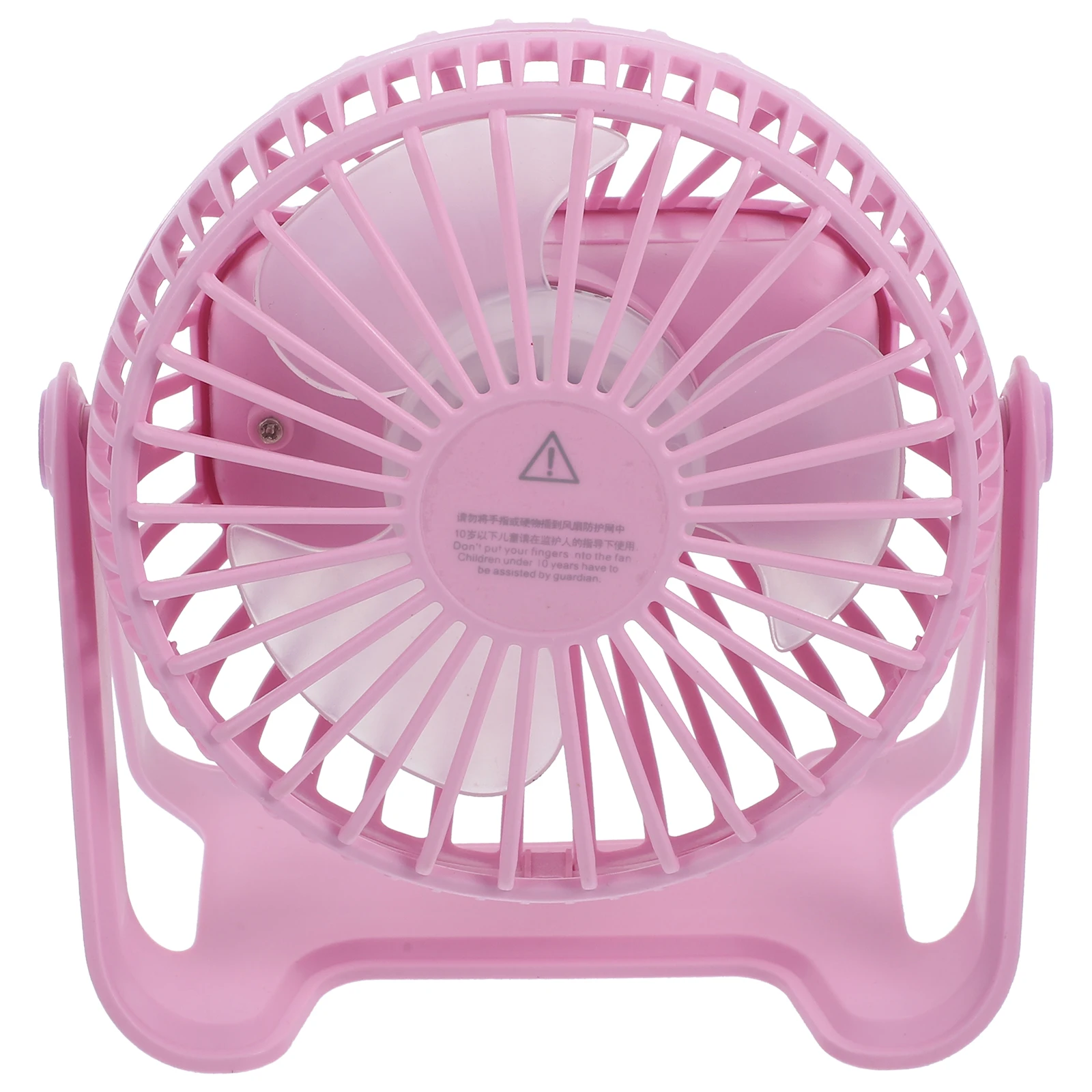 Tragbarer Tischventilator, zarter USB-Ventilator, praktischer Luftventilator, leiser Miniatur-Ventilator für Wohnheim, Zuhause, Büro, Zimmer (Rosa)