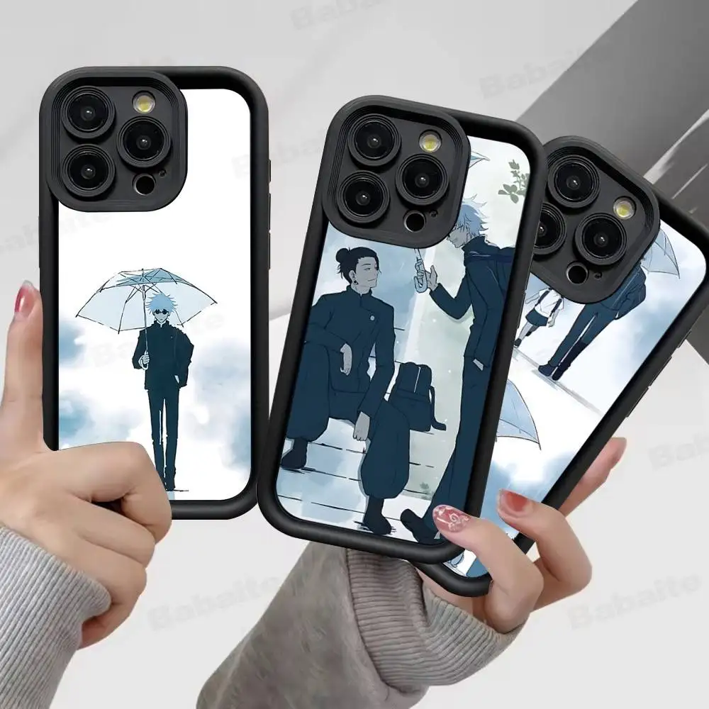 J-Jujutsu K-Kaisen G-Gojo Anime für iPhone 17 15 13 12 11 14 Pro Max X XR XS 16 Plus Stoßfeste Candy-Rückabdeckung