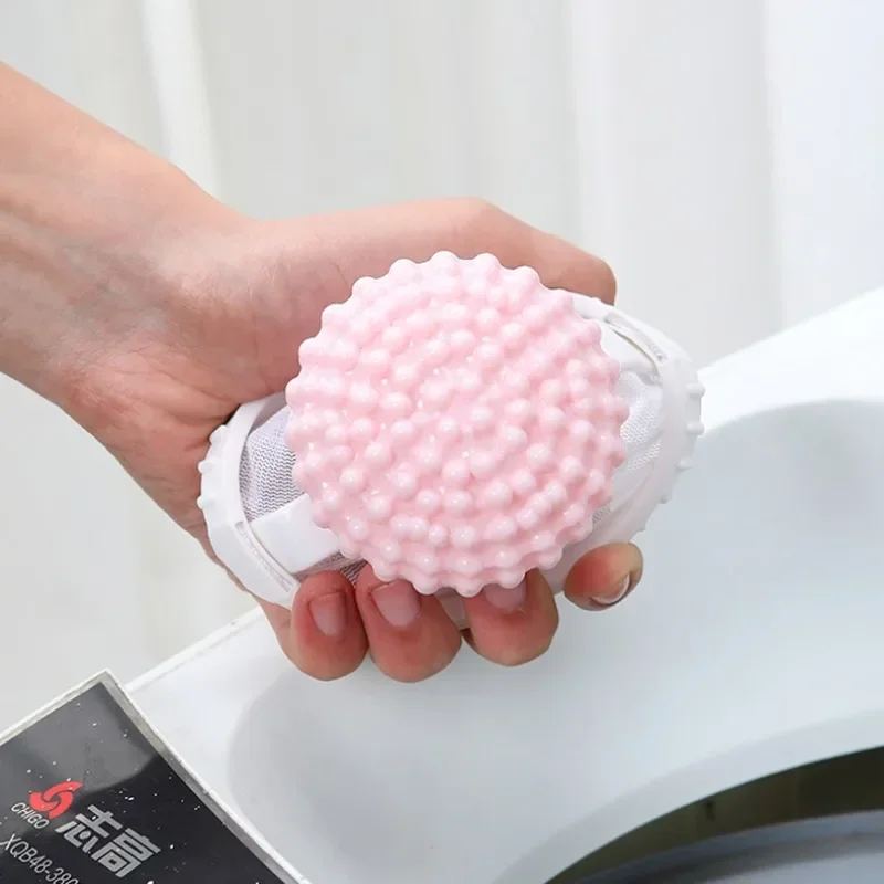 Reusable Laundry Floating Lint Filter Bag Pet Hair Remover Washing Machine Ball Clothes Fur Clean Tool Cat Hair Trapper