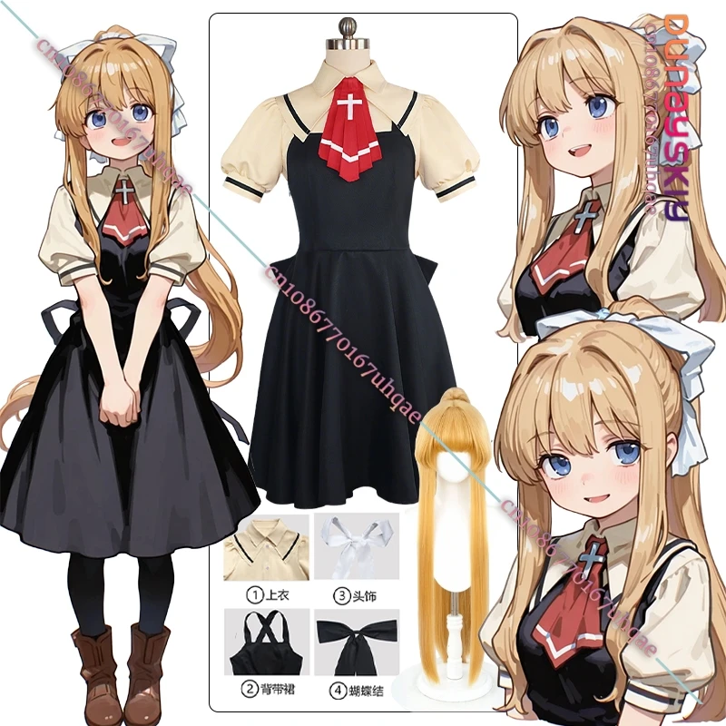 

AIR Kamio Misuzu cosplay costume Air Wig Tie, Coat, Socks, Dress Campus Uniform Anime Halloween Party Role-play JK Women's Dress