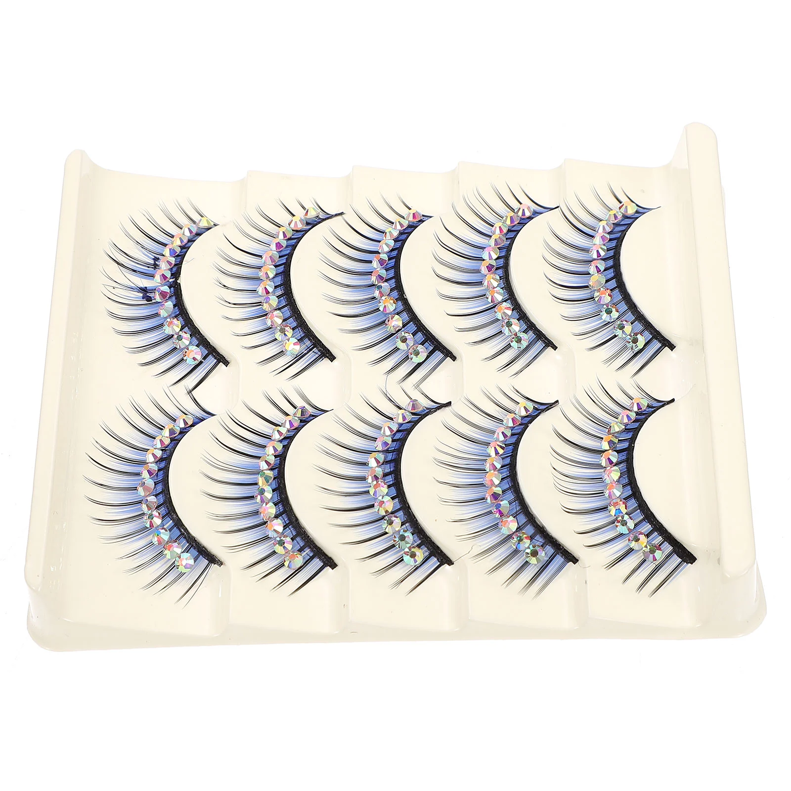 Diamond False Eyelashes Cosplay Exaggeration Stage Performance Party with Costume Fake