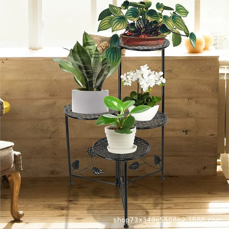 Indoor Outdoor Plant Branch Metal Planter Racks Multi-Pot Plant Pot Storage Box Multi-Functional Vertical Display Racks Home