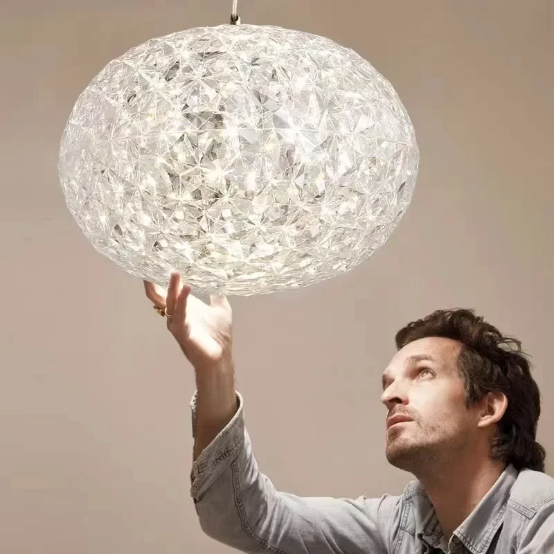 

Современная акриловая Подвесная лампа в виде глобуса, лампа для столовой, кухни, лампа для прикроватного столика, спальни, отеля