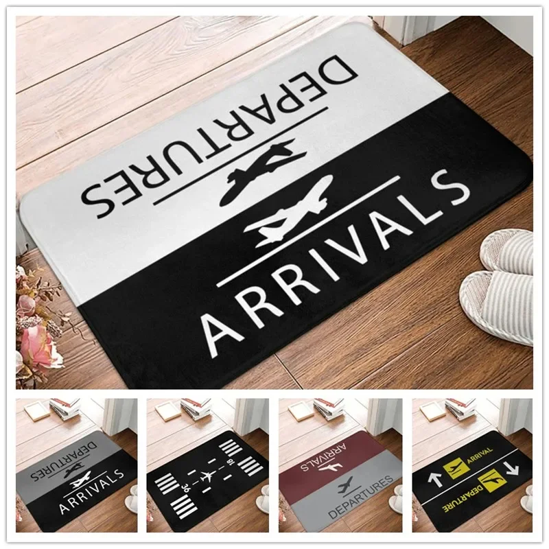 Diatom Mud Door Mat Popular The Exit Arrival Departure Doormat Welcome Entrance Floor Mat Washable Carpet Non Slip Airport Sign