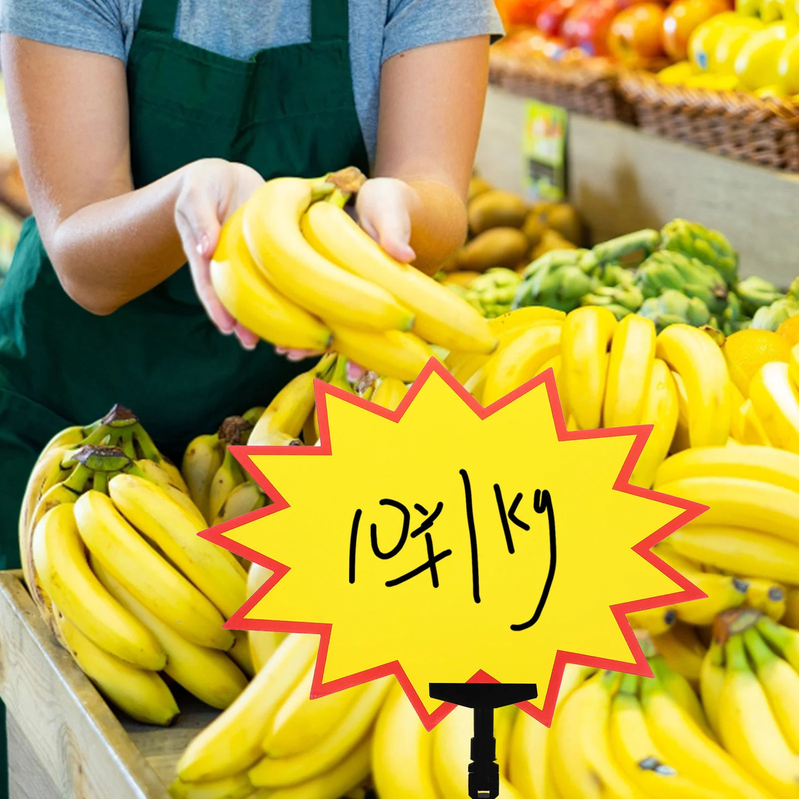 

100 шт., бумажная ценник, большой размер, рекламная наклейка, сменные распродажные бирки, ценники, знаки, розничный магазин, супермаркет