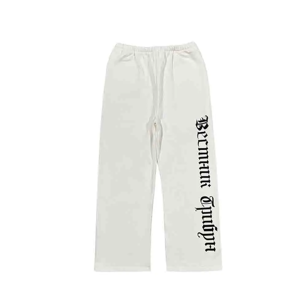 Harajuku Letters Print Cleanfit Casual Joggers Spodnie dresowe Męskie i damskie Streetwear Baggy Inside Fleece Drawstring Trousers