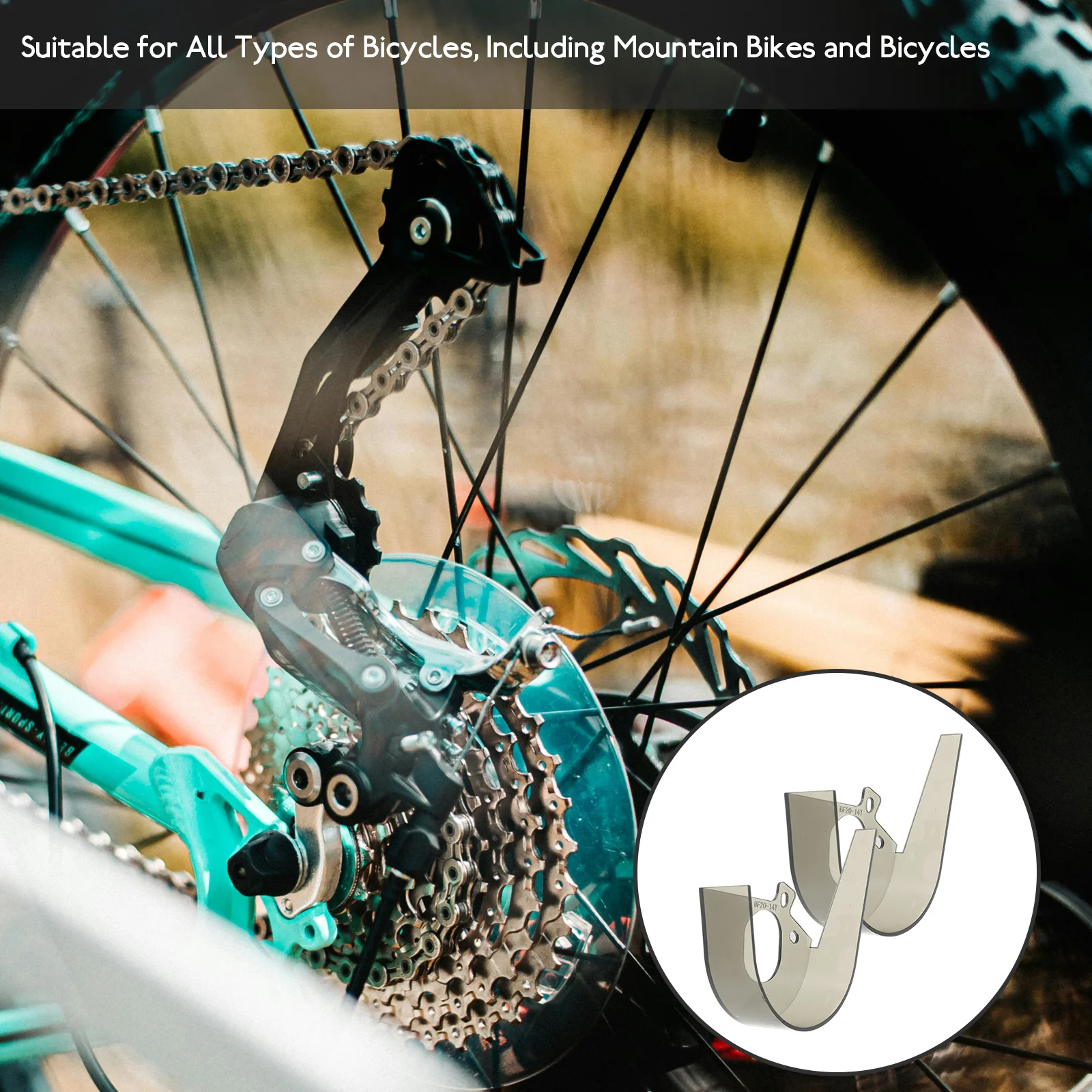 2pcs Bicycle Chain Cover Black Durable Oil Resistant Bike Chain Guard For Mountain Road Electric Tricycle Kids Bike Chainring