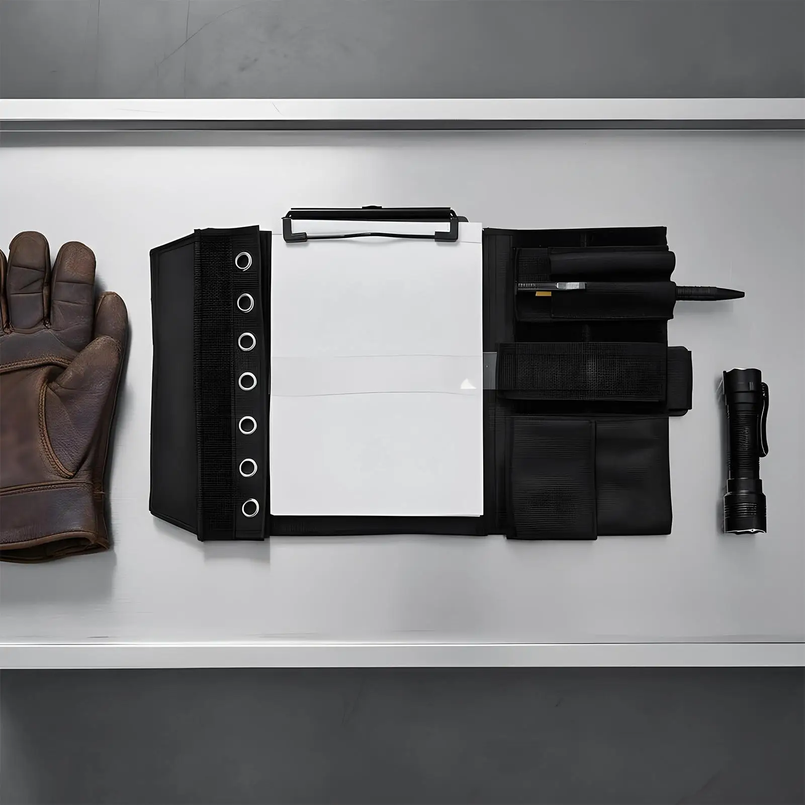 Leg Strap Board Organizer with Pen Holder Pilot Writing Knee Board Portable Note-Taking Clipboard for Aircraft Pilots