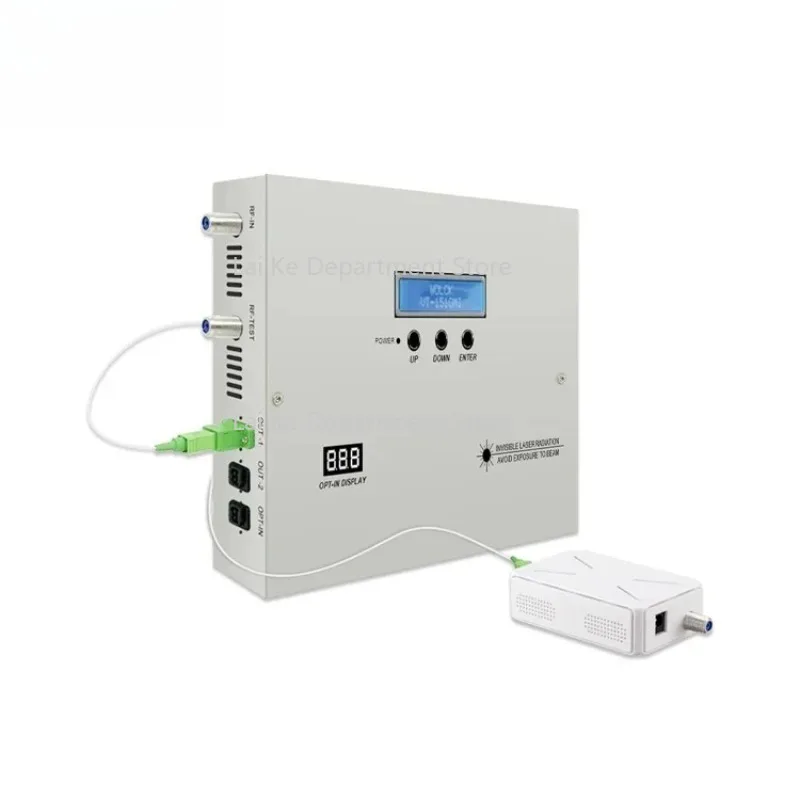 

1550nm mini Fiber Optical lase Transmitter with 2 Output 10mw 20dbm