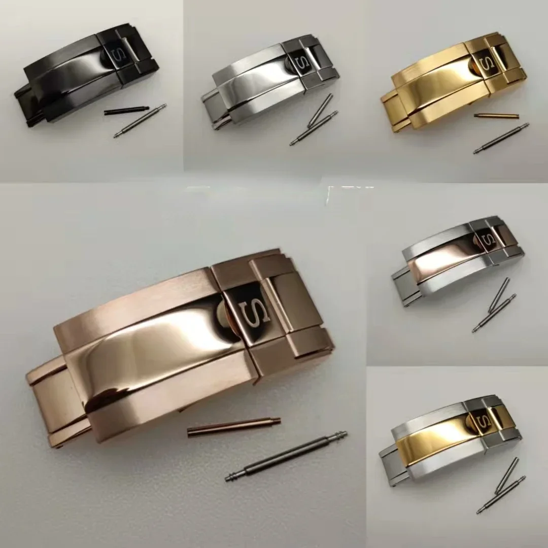 นาฬิกาโลโก้ลายผีน้ำหัวเข็มขัดเหล็กแม่นยำสำหรับผู้ชายและผู้หญิงหัวเข็มขัดเหล็กซิลิโคน