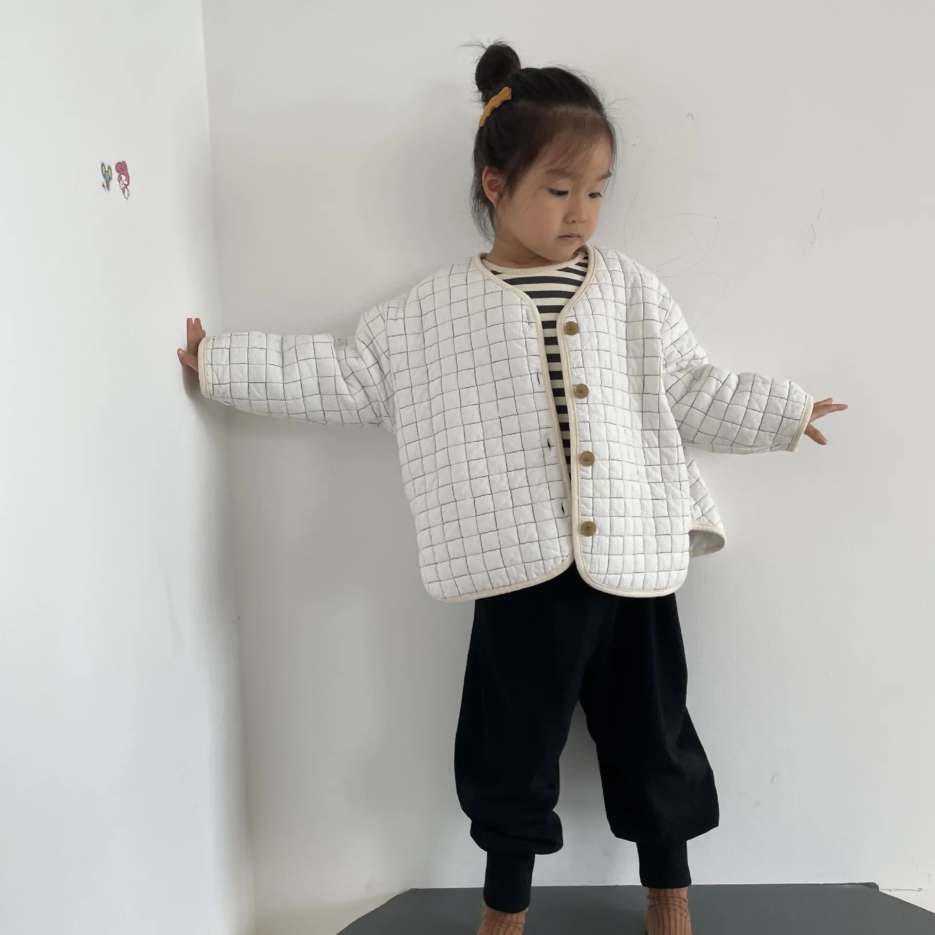 Kids Coats New 2024 Wadded Jackets Warm Fashion Korean Casual Baggy Simple Style