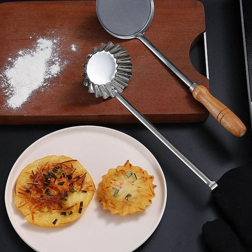 1PC Stainless Steel Meatball Spoon Pancake Scoop Meat Pie Maker Non-Stick Fried Food Mold Kitchen Utensils Cooking Tools