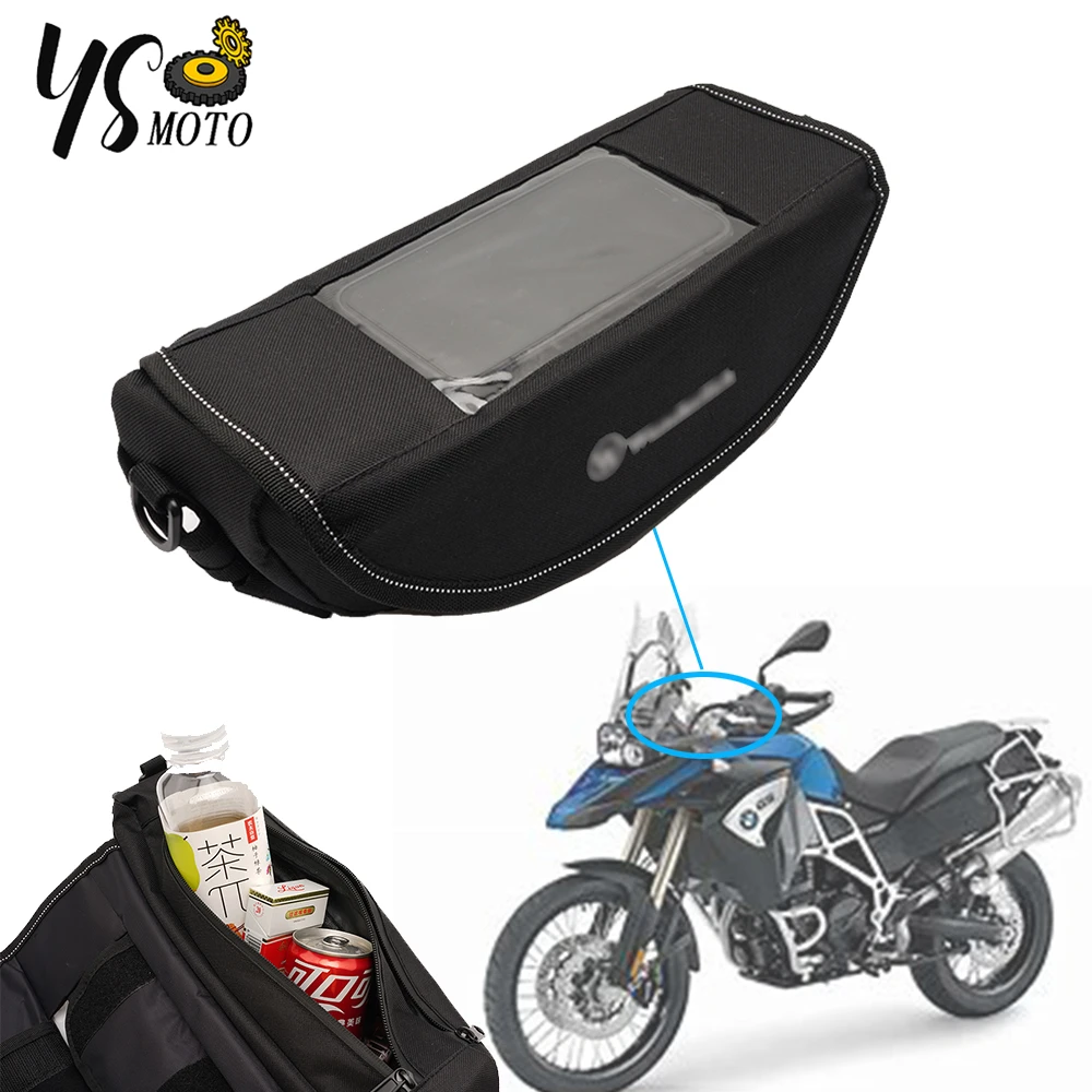 2023 Embroidered LOGO Motorcycle Waterproof And Dustproof Handlebar Storage Bag For BMW F800GS Adventure F700GS F650GS ADVENTURE