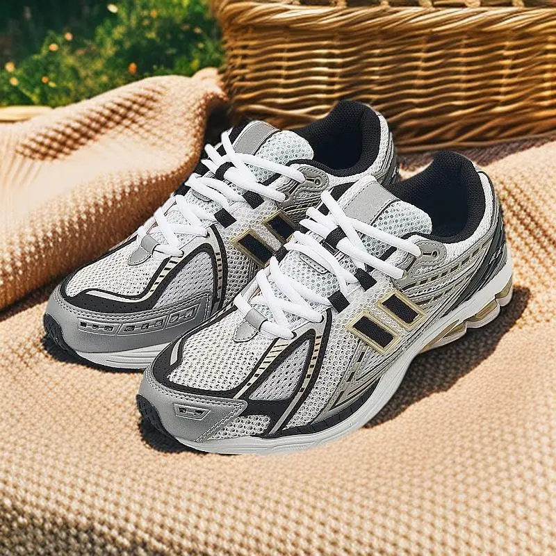 

Новые черные туфли для папы для мужчин и женщин, черная N-образная обувь для спорта и отдыха, дышащая женская обувь с сеткой