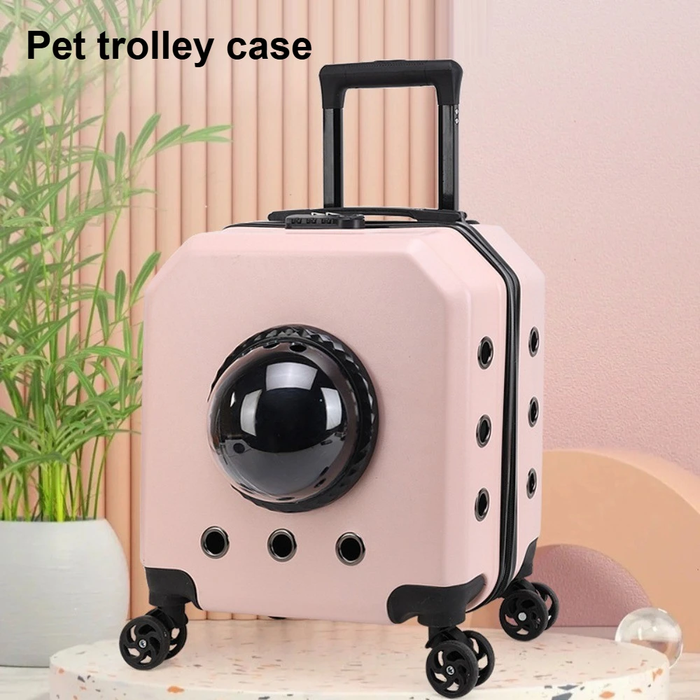 

Pet Rolling Carrier Breathable Dog Travel Bag with Wheels for Outdoor Cats and Dogs pet carrier dog stroller pet bag