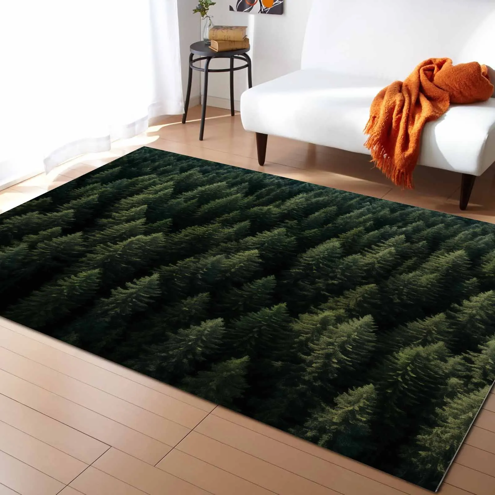 Wallpaper Forest Tree Autumn Carpet For Home Living Room Bedroom Bedside Decor Large Area Rug Teen Room Decor Carpet