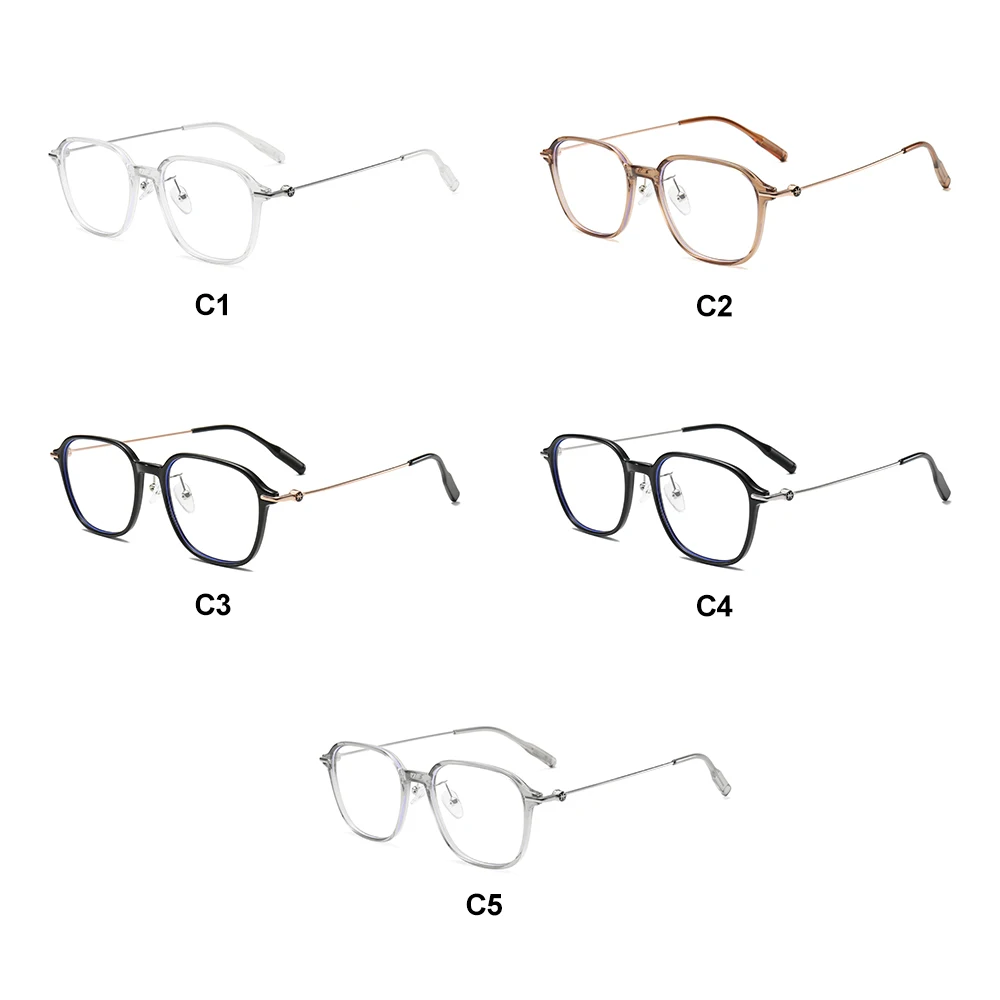 Anti Blue Light Blocking Glasses For Women Men Square Frame Eyewear Transparent Computer Glasses Optical Eyeglass MS8142