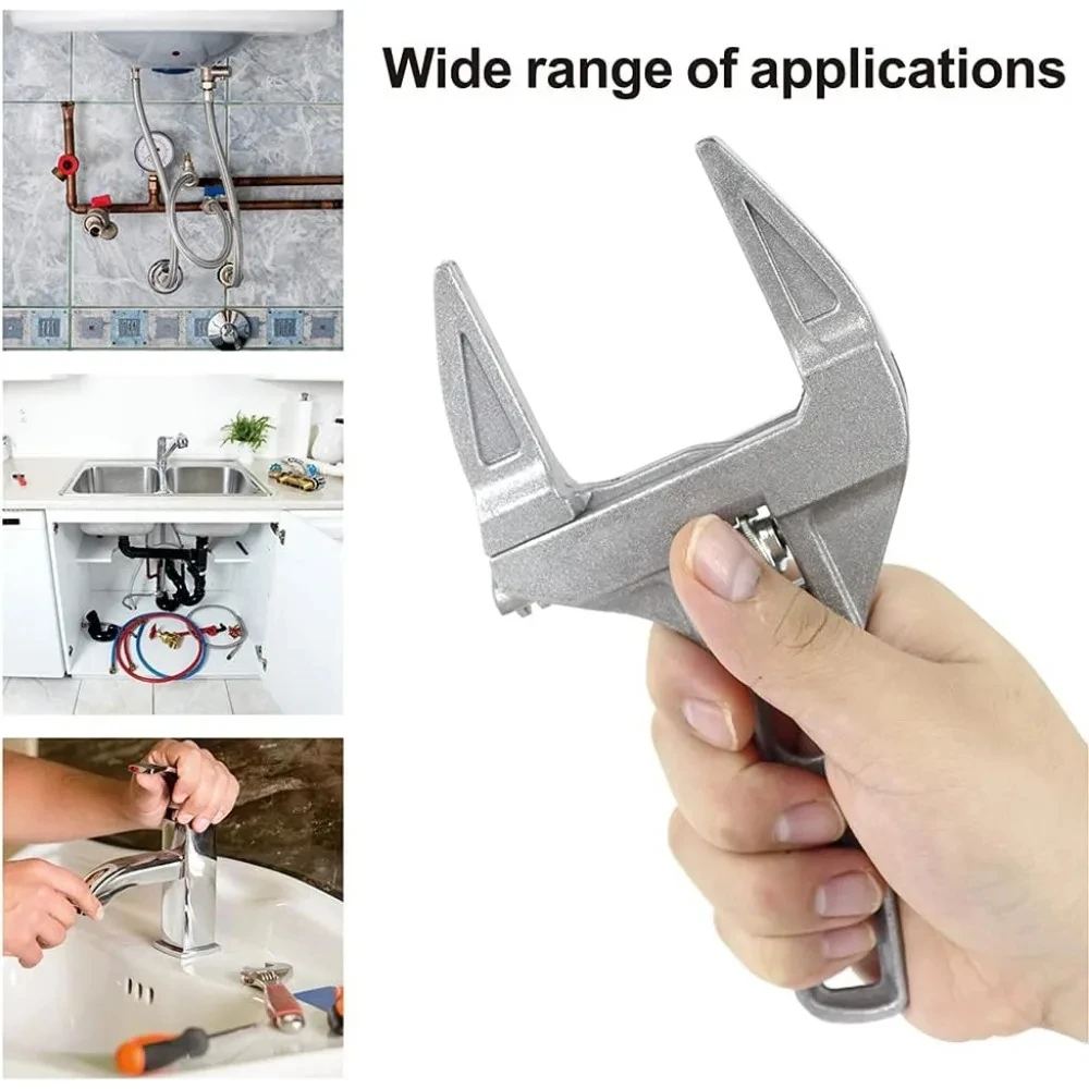 6-68mm Open End Wrench Aluminium Alloy Adjustable Wrench Spanner Water Pipe Plumber Repair Tool Key Spanner Hand Tool