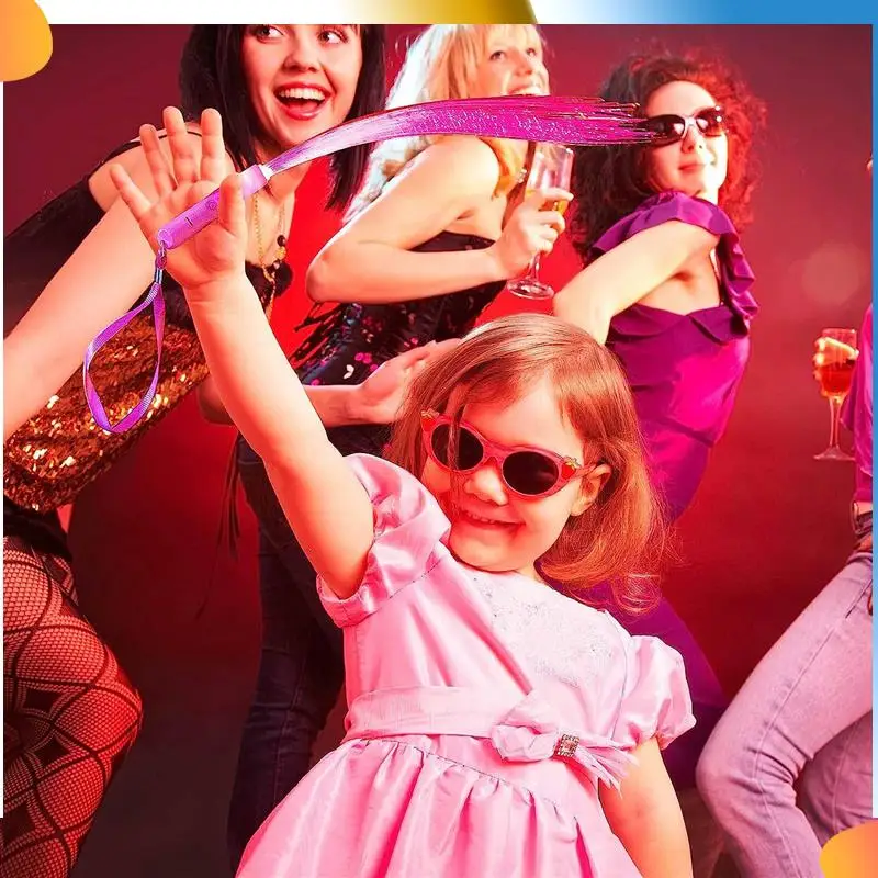 

B48A 60-компонентные оптоволоконные палочки, светящиеся палочки для детей, дня рождения, свадьбы, Хэллоуина, Рождества