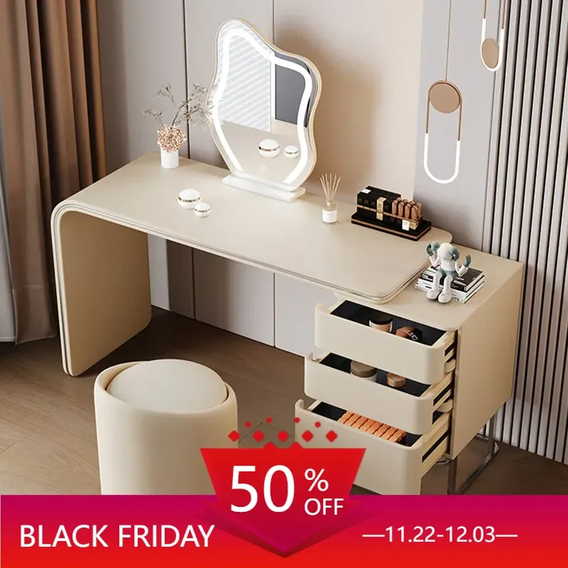 Luxury Nordic Dressing Table Modern Furniture Comfortable Drawers Portable Makeup Toilet White Toiletries Antique Vanity Tocador