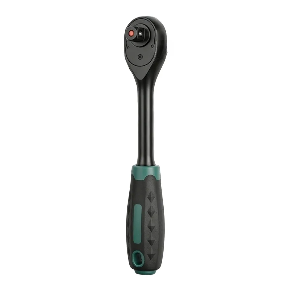 72 Tooth Ratchet Wrench System with Dual Direction Operation 1/4 3/8 1/2 Drive Support and Socket Exchange Mechanism