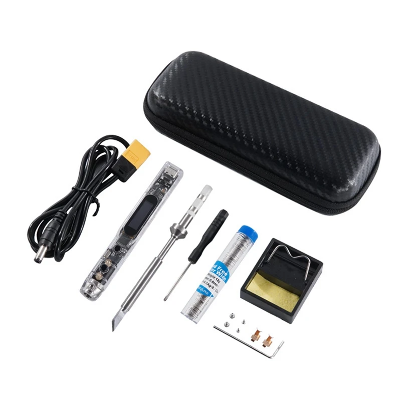 SI012(TS-K) 65W Intelligent OLED Electric Soldering Iron Kit 450℃ Sensitivity Adjustable Built-In Buzzer Soldering Head