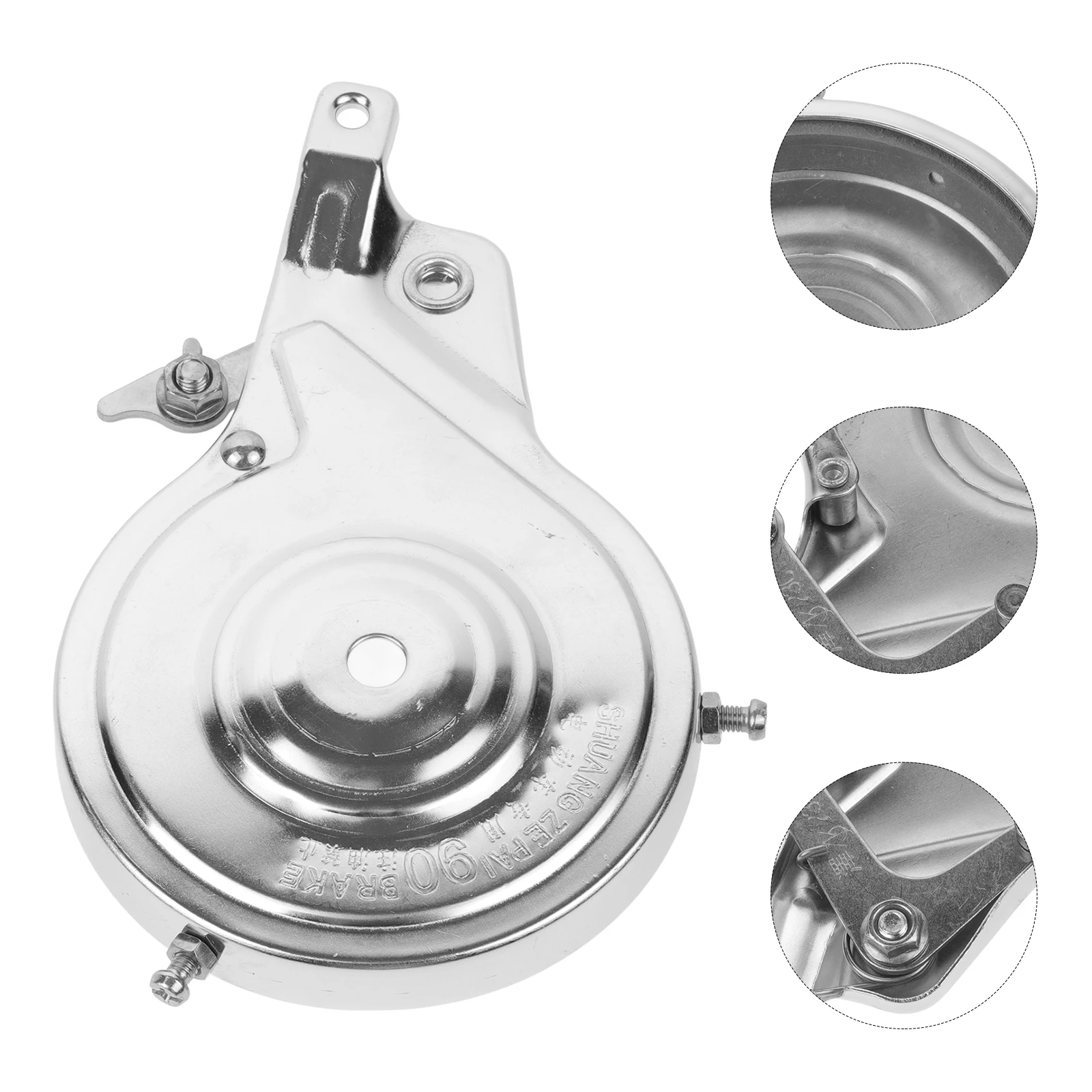 

Bicycle Drum Brake Assembly Rear Kit Solid Iron Wear Resistant Temperature Proof Lightweight Compact Foldable Bike Accessories