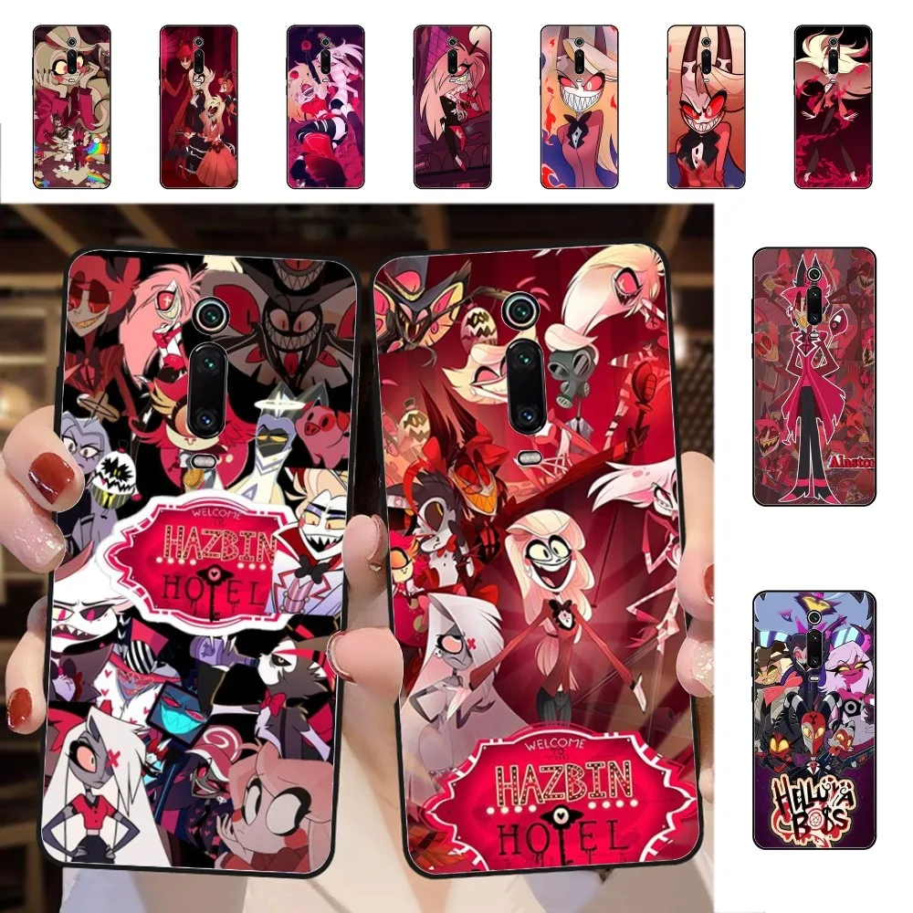 H-Hazbin Cartoon Hotels Phone Case For Redmi 5 6 7 8 9 10 plus pro 6 7 8 9 A GO K20 K30 K40 pro plus F3 Fundas