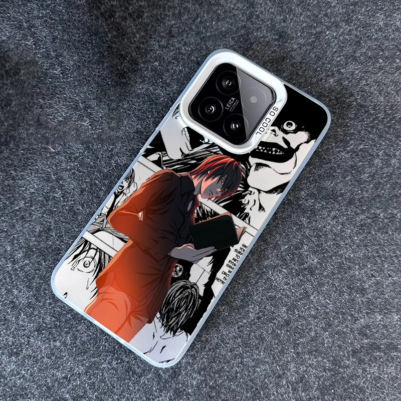 

Anime Death Note Boy Cool For Xiaomi Mi 11 12T 13T Poco F4 F3 X3 X5 C51 C50 M3 M5S Pro Lite 5G Colorful Silver Funda Phone Case