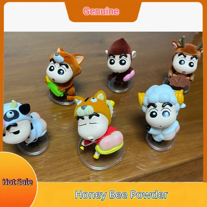 

New Genuine Crayon Shin Chan Tushie Series Blind Box Cute Desk Decor Ornament Action Figure Collectible Toy Kids Customized Gift