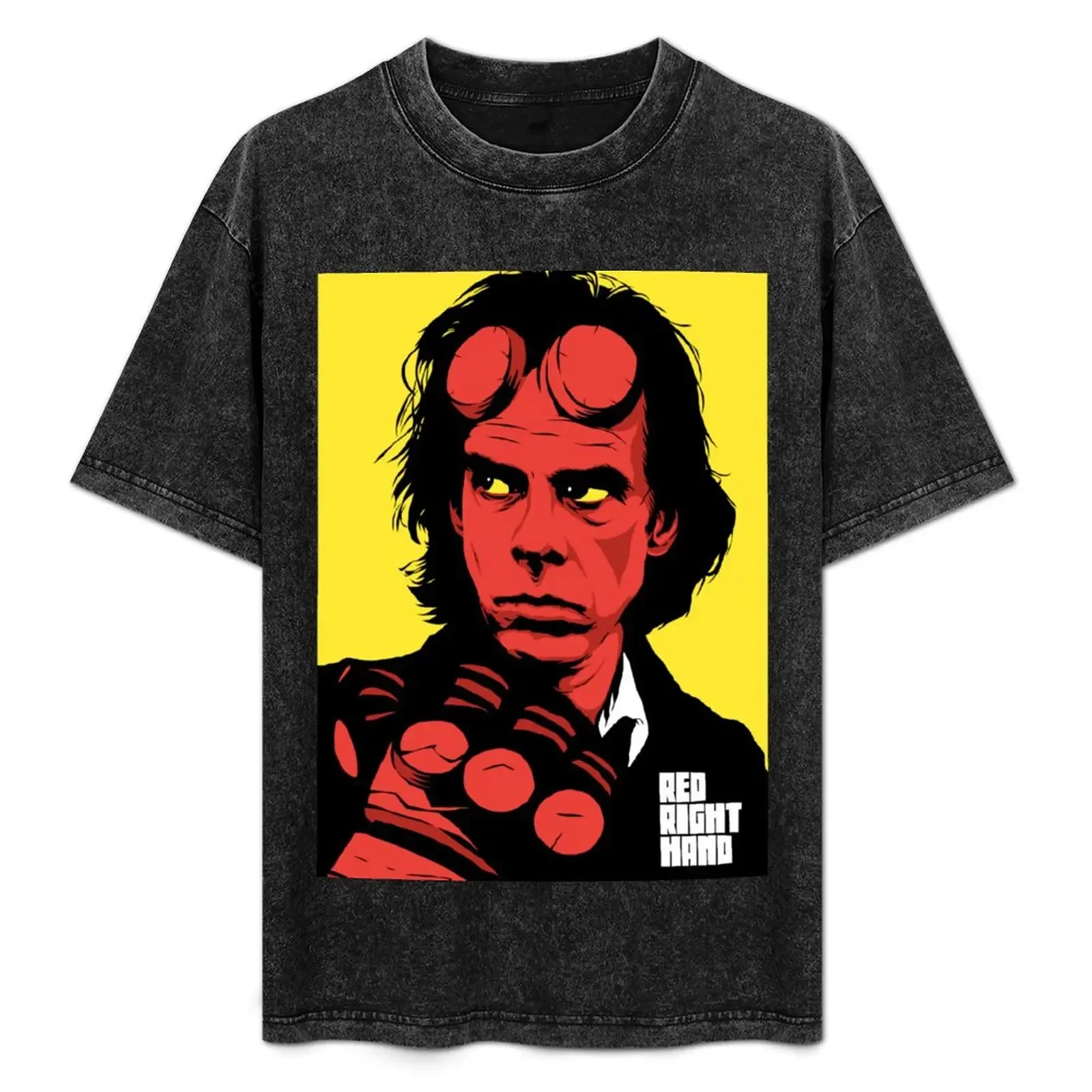 

The Red Hand T-Shirt summer 2025 rapper graphic tees cute tops Personalized t-shirt heavy weight t shirts for men