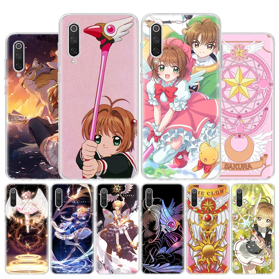 Card Captor Sakura Anime Cover Phone Case For Xiaomi Redmi Note 14 13 12 12S 11 Pro Plus 11S 10 10S 11T 11E Soft Transparent She