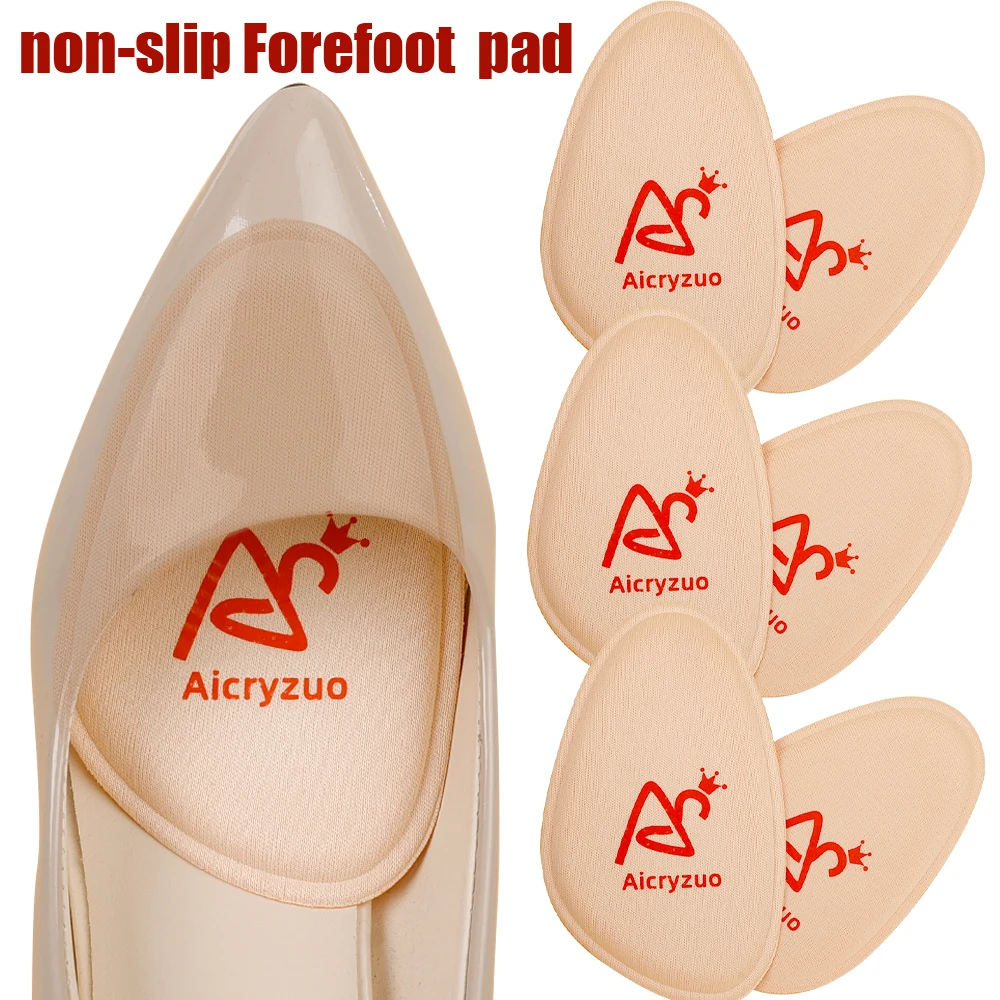 Non-slip Forefoot Pad Pain Relief Insert High Heel Half Size Insoles Cushion Shoe Breathable Sweat Absorbing Foot Pads for Shoes