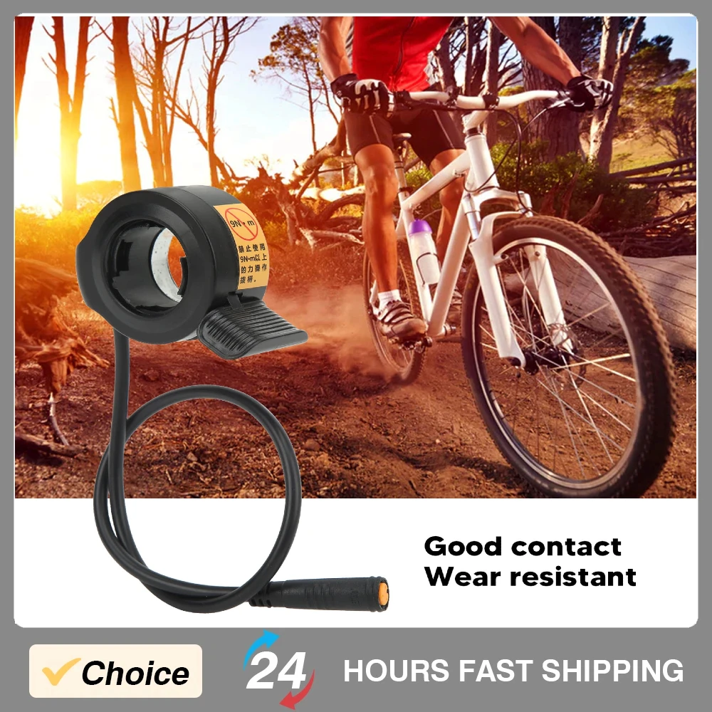 

E Bike Thumb Throttle Waterproof Stable Wear Resistant Electric Bike Thumb Throttle Accelerator for Bafang Mid Mounted Motor