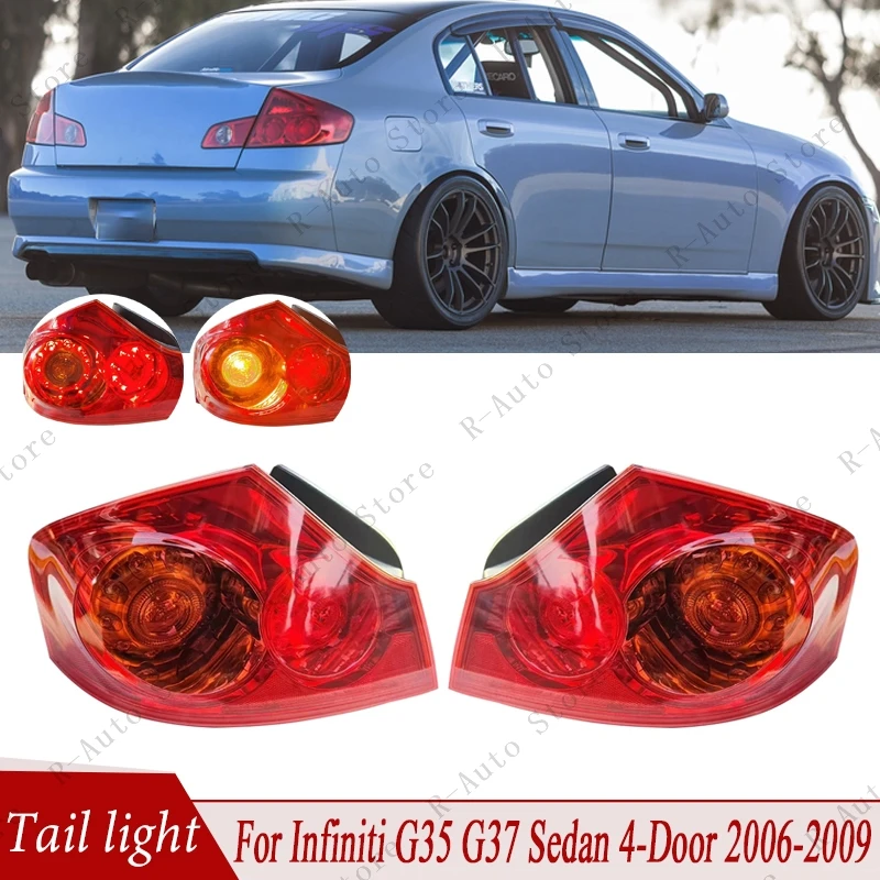 

Tail Light Assembly For Infiniti G35 G37 Sedan 4-Door 2006-2009 Rear Turn Signal Light Brake Lamp Reversing Lamp 26550-JK00D