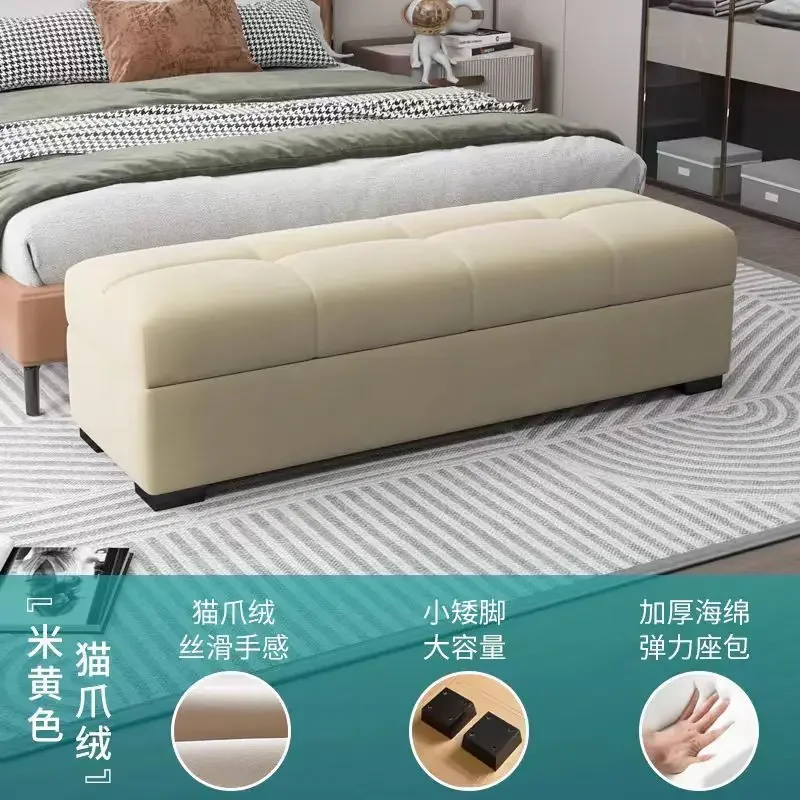 Bedroom bedside bench, bench bedside storage small sofa