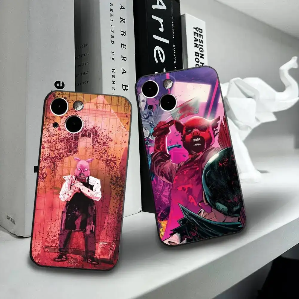 

P-Professor Pyg Phone Case For iPhone16,15,14,13,12 Mini 11 Pro XR,X,XS,MAX 7,8 Plus Silicone Cover Soft Black