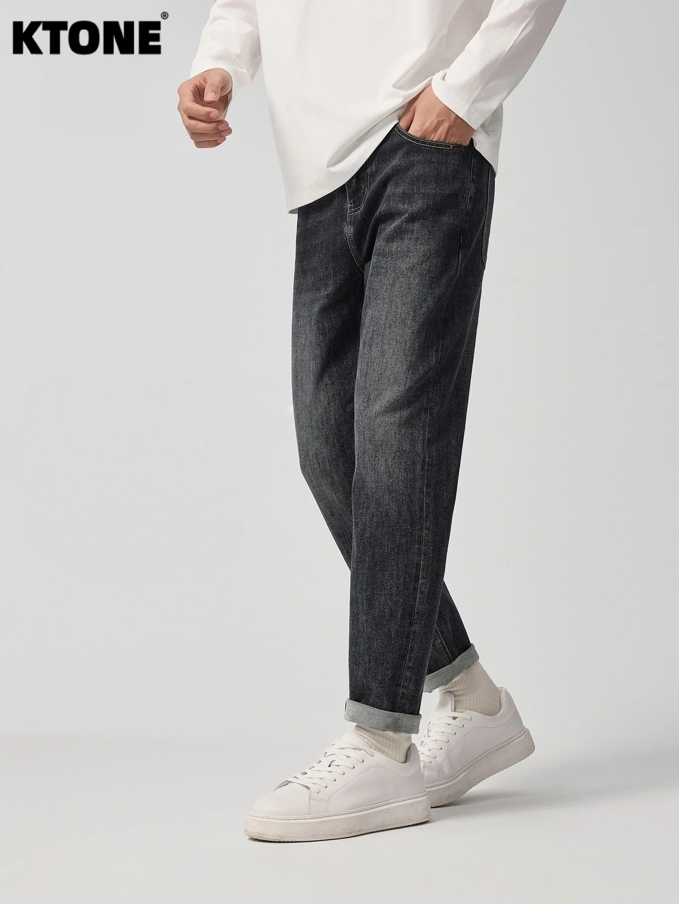 Gender Neutral Jeans Black Slim Pants For Man Streetwear Original Drip No accessories or belts included