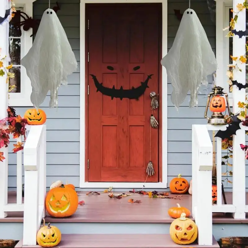 Decoración de escaleras de fantasmas de Halloween, decoración colgante de fantasma interior, decoración colgante de fantasma interior espeluznante, decoración de fantasmas de Halloween para la vida