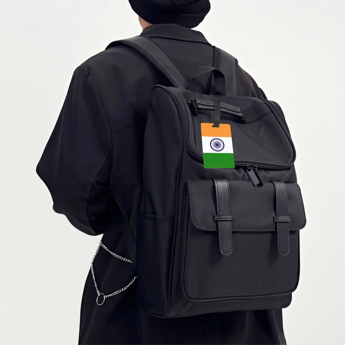 India bandiera indiana bandiera etichette per bagagli accessori per valigie viaggio carino bagaglio etichetta d'imbarco porta etichette portatile nome ID indirizzo