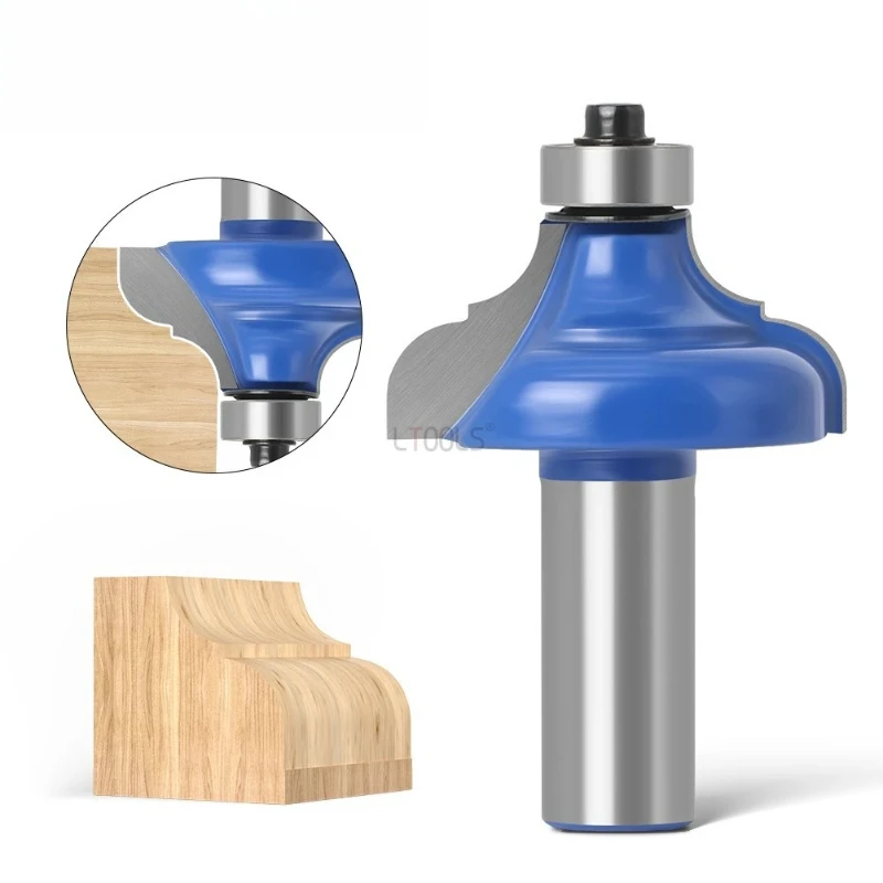 

12mm 1/2"Shank EuropeanTungsten Double Flute Milling Cutters Cabinet Line Milling Knife Molding Wood Router Bit Ball Bearing