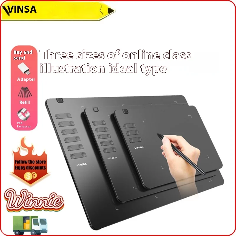 Graphics Drawing Tablet Digital Pen Pad Writing Drawing Board For Android Phone Windows Mac Laptop For Painting Designing Course